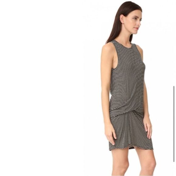 Riller & Fount REVOLVE Rocky Striped Modal Tank Shirt Dress Pinched Small - Picture 2 of 7